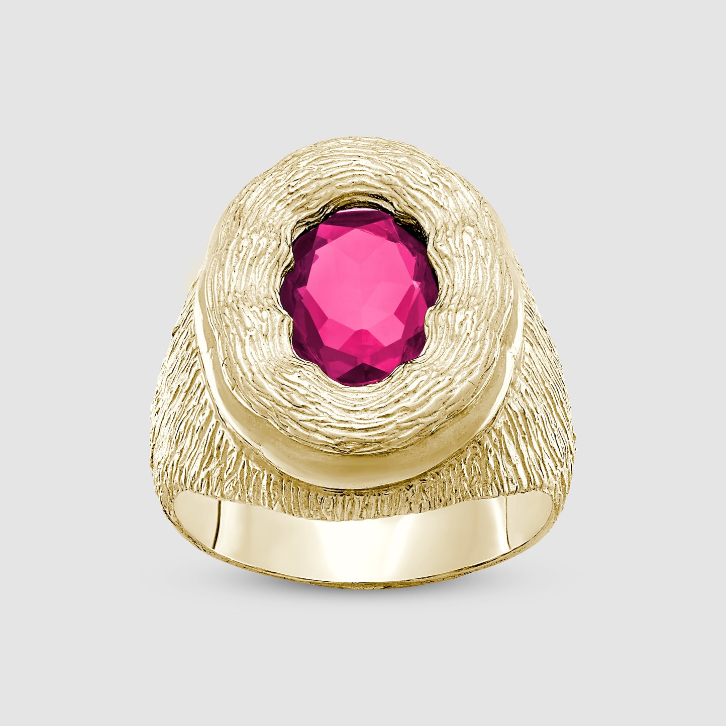 Mirror Ring - Pink - Gold
