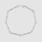 Ashdown Oak Bracelet - Silver With Gold Jump Loops