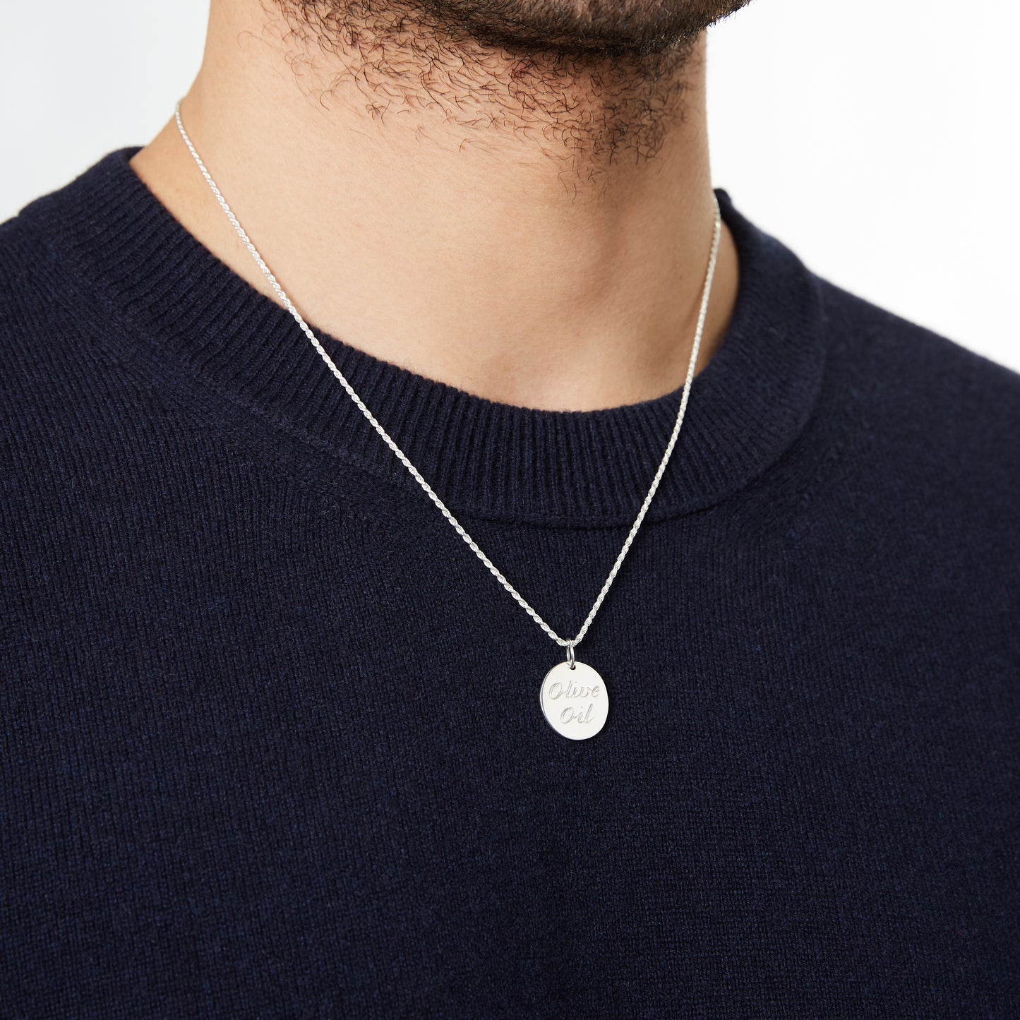 Olive Oil Pendant - Silver