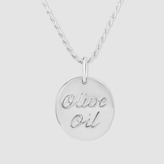 Olive Oil Pendant - Silver