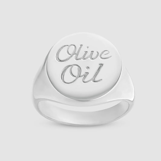 Olive Oil Signet - Silver