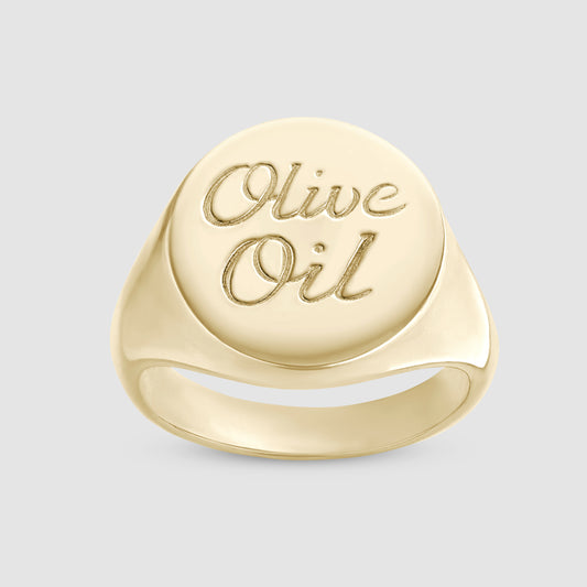 Olive Oil Signet - Gold