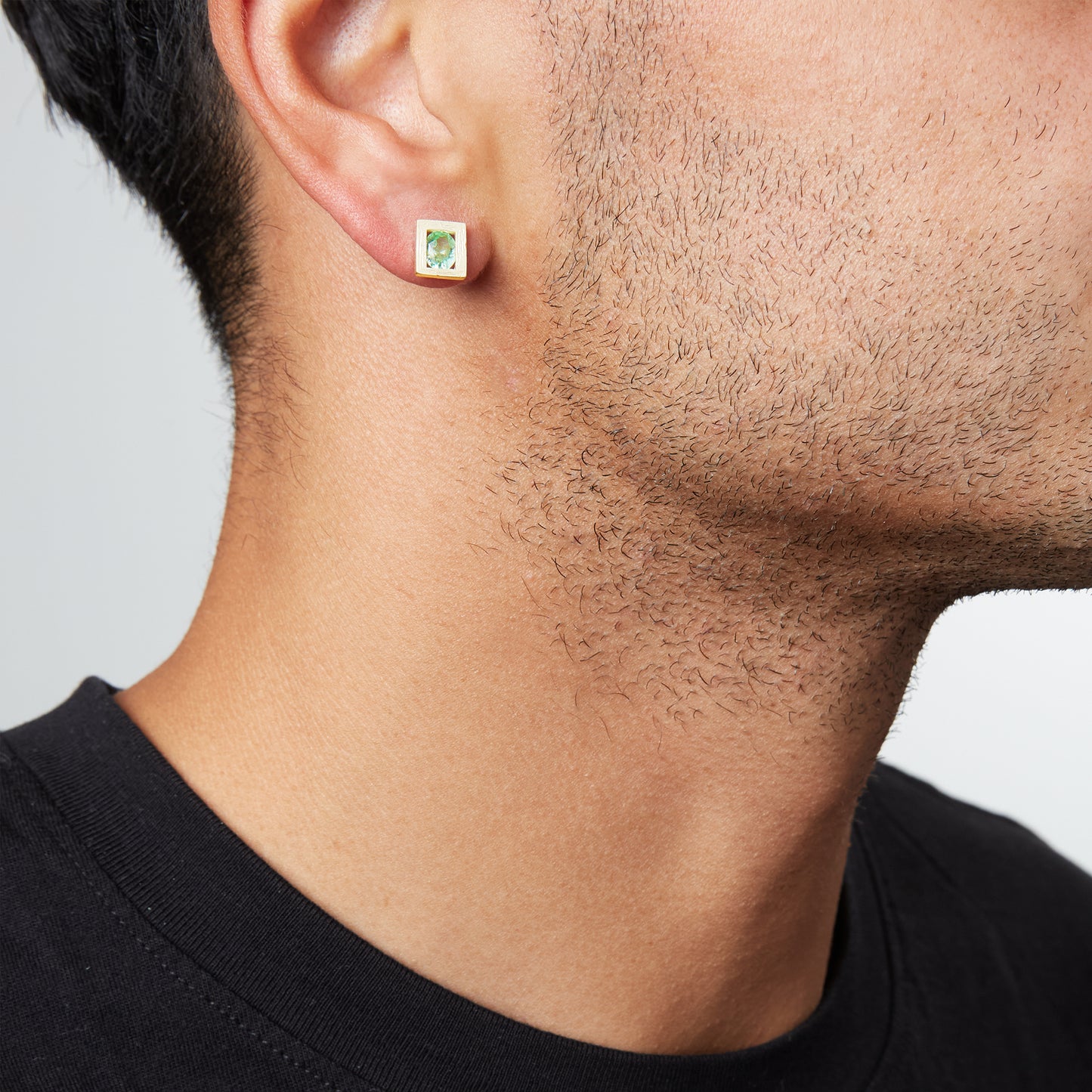 Opposite Earrings - Yellow and Green - Gold