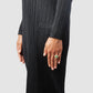 Baguette Cut Bound Willow Ring - Green - Gold