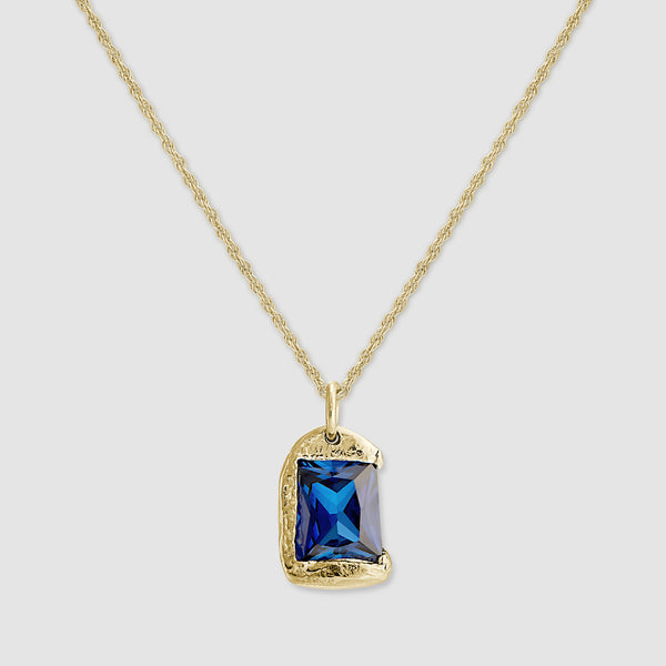 The Rose Pendant - Gold - Blue – BLEUE BURNHAM