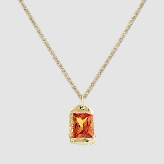 The Rose Pendant - Gold - Orange