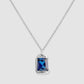 The Rose Pendant - Silver - Blue