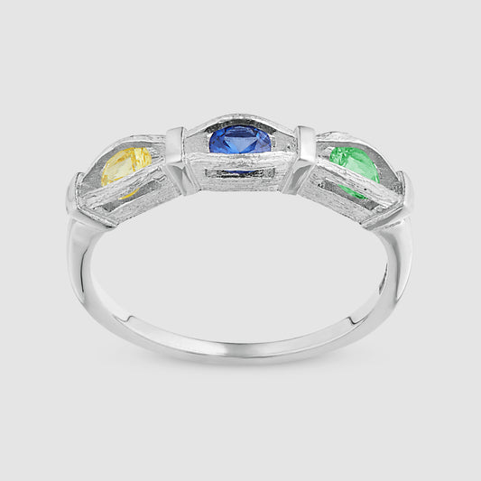 Sacred Oak Ring - Multi - Silver