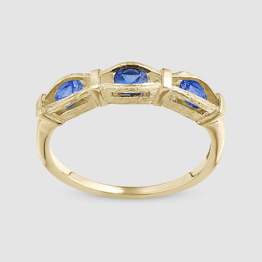 Sacred Oak Ring - Blue - Gold