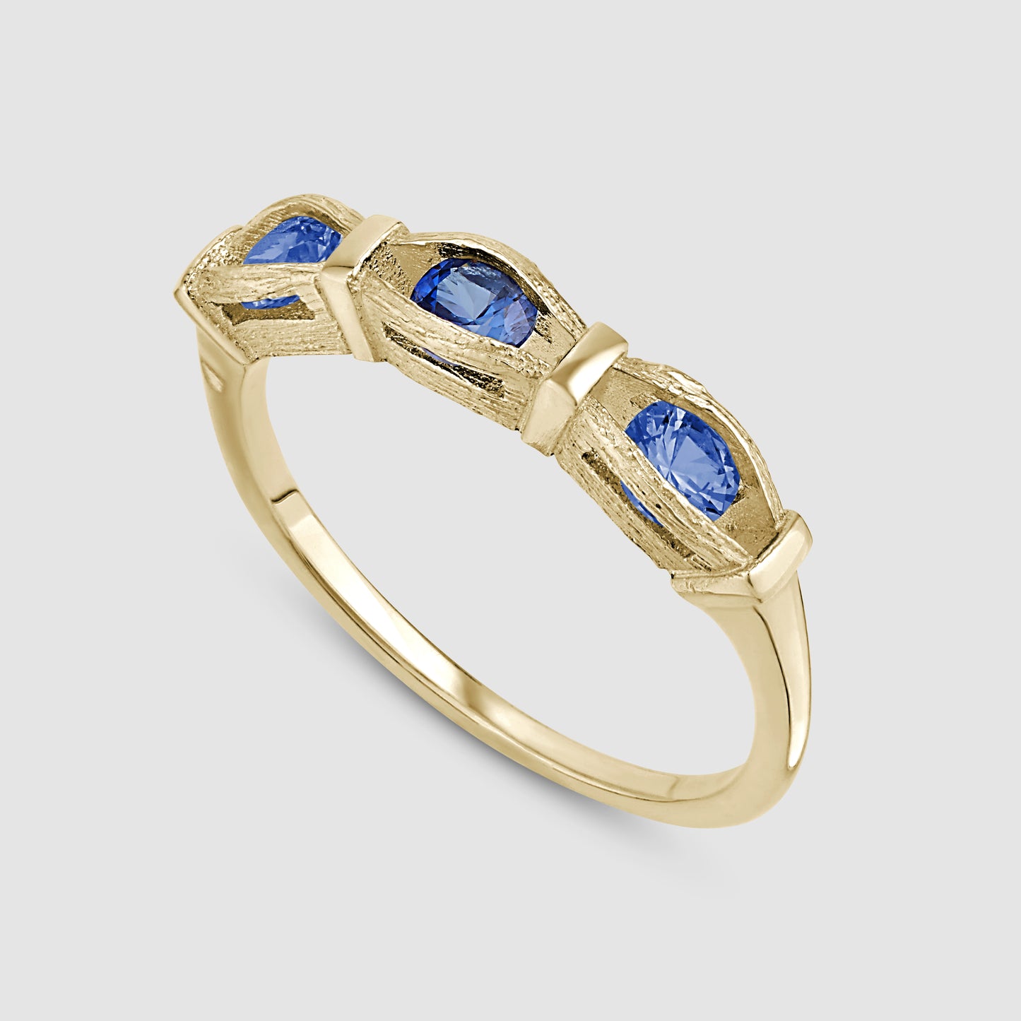 Sacred Oak Ring - Blue - Gold