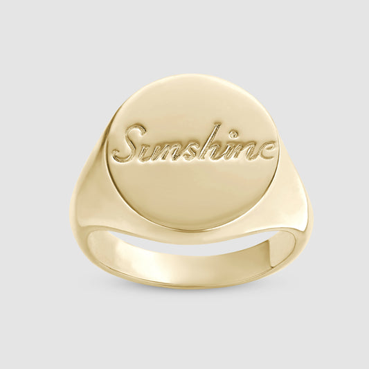 Sunshine Signet - Gold