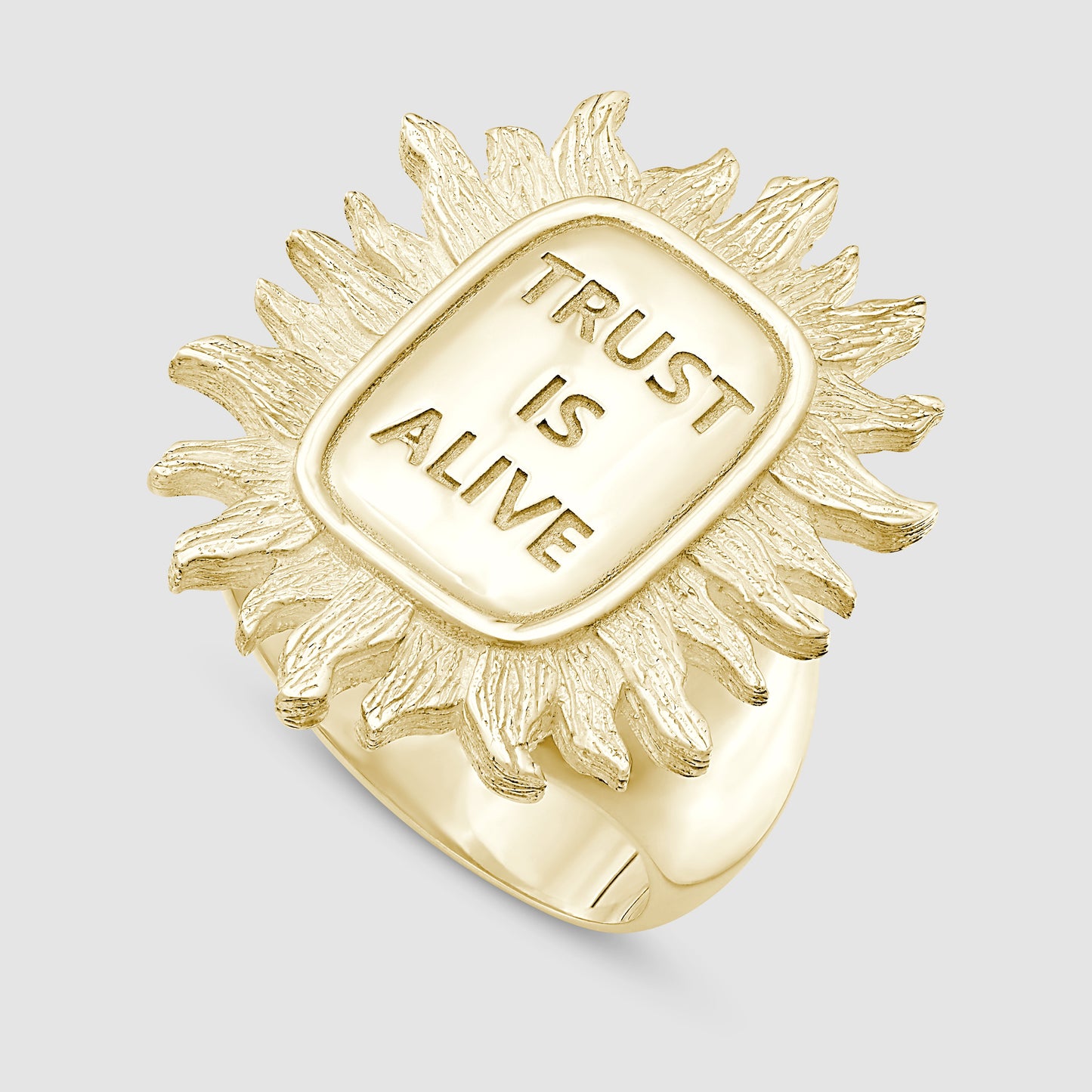 Trust is Alive Signet - Gold