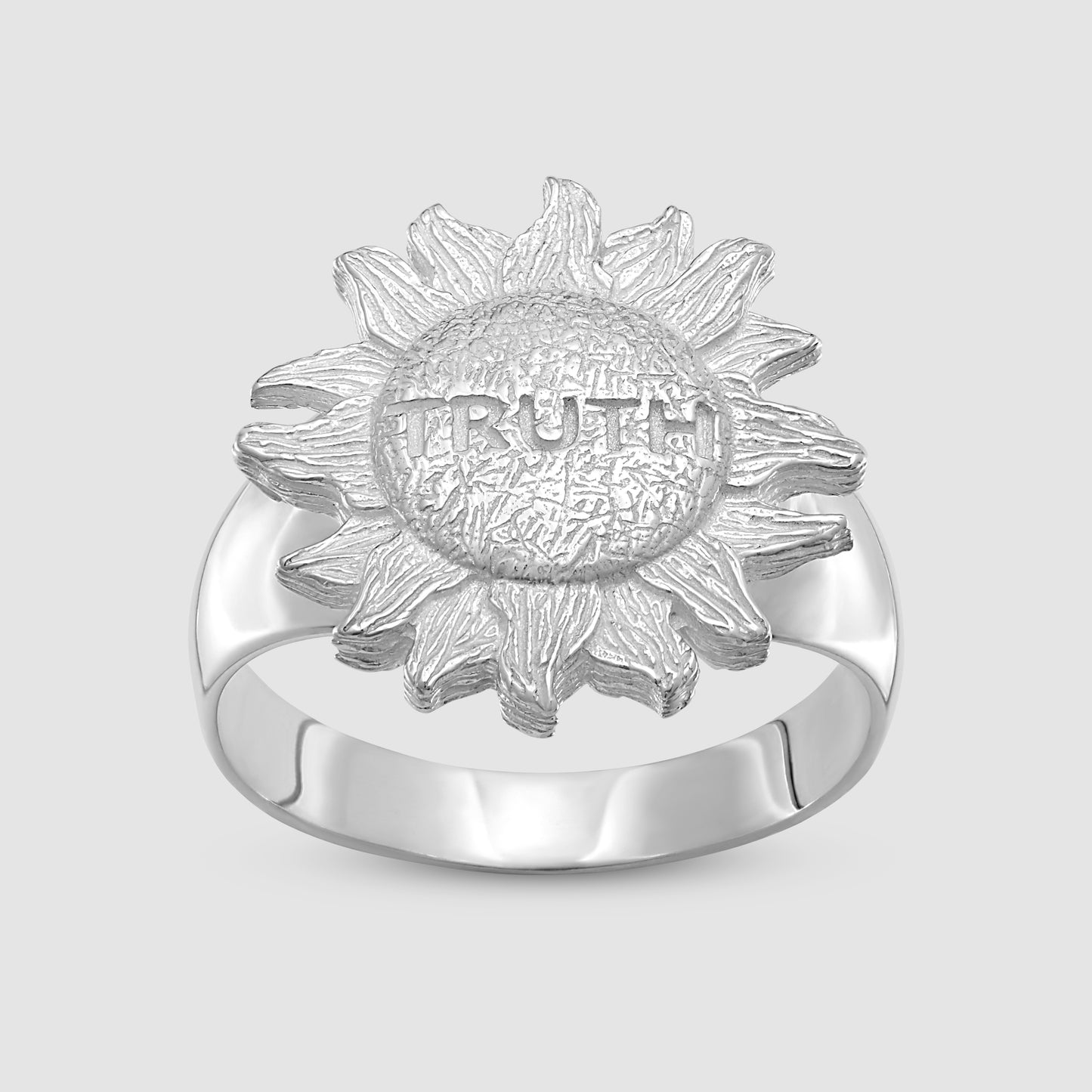 Truth is in the Sun Signet - Silver