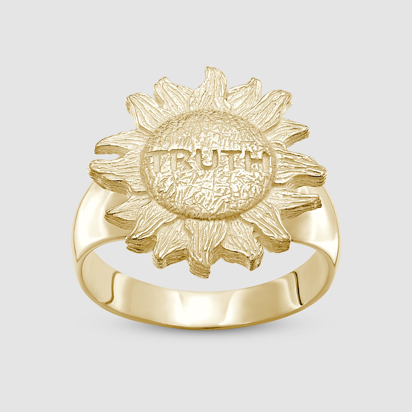 Truth is in the Sun Signet - Gold