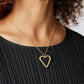 Heart Willow Pendant - Gold