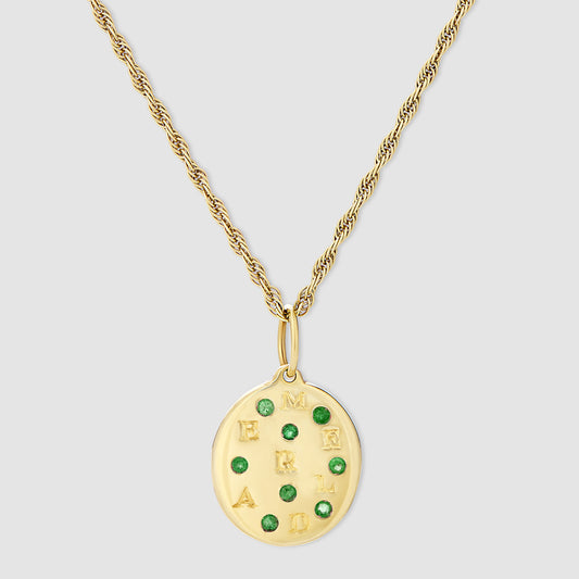 Emerald Pendant - Gold