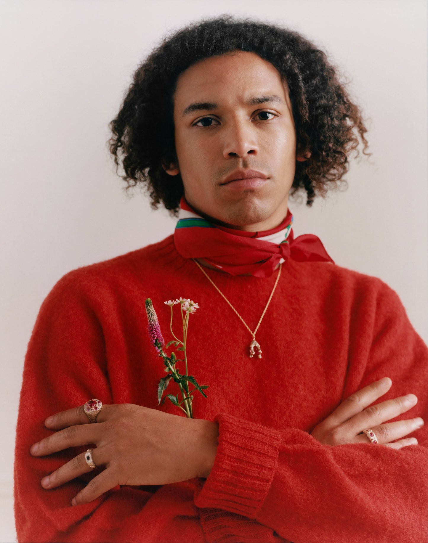 Hand Me Down Ring - Red - Gold