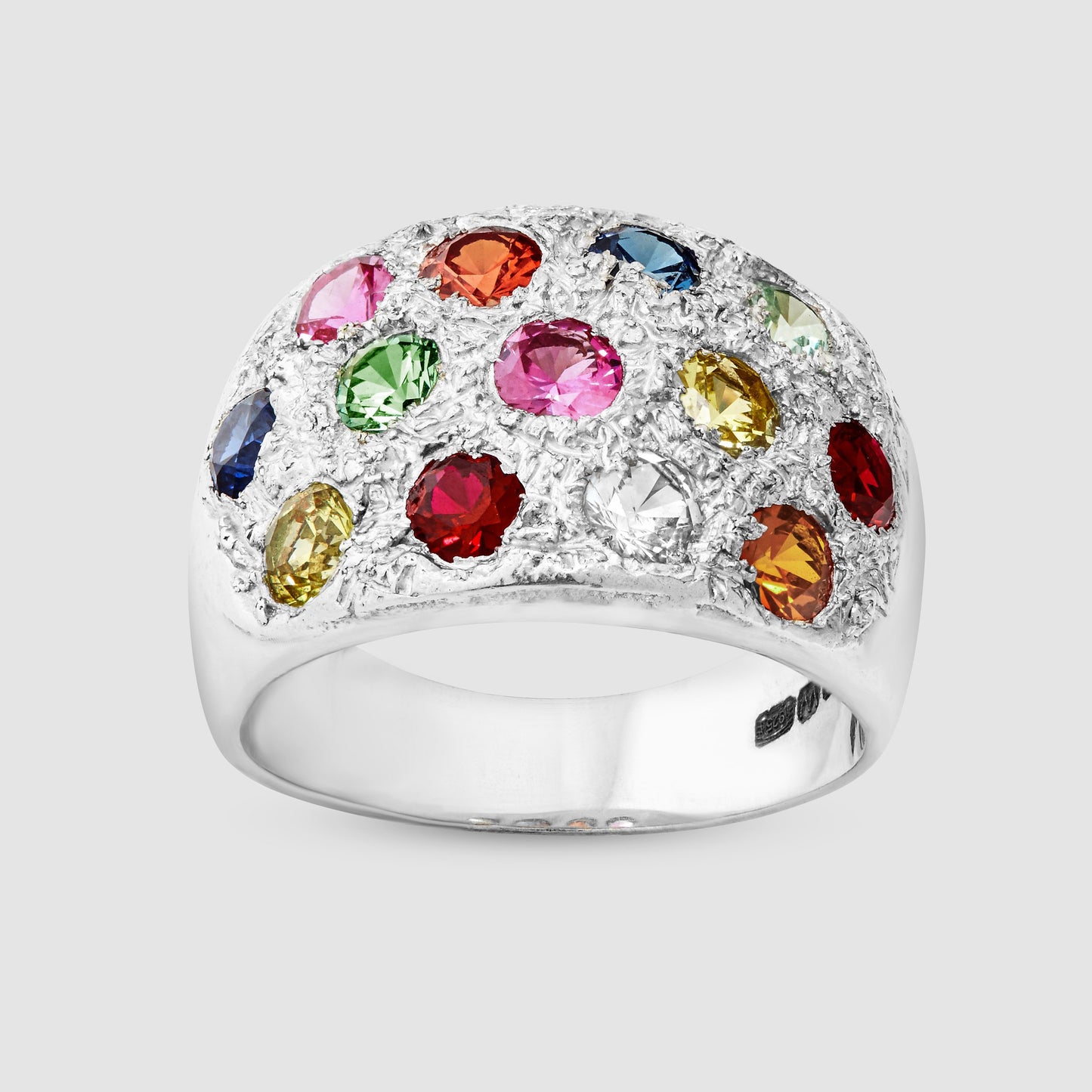 The Grand Riviera Ring - Silver - Multi