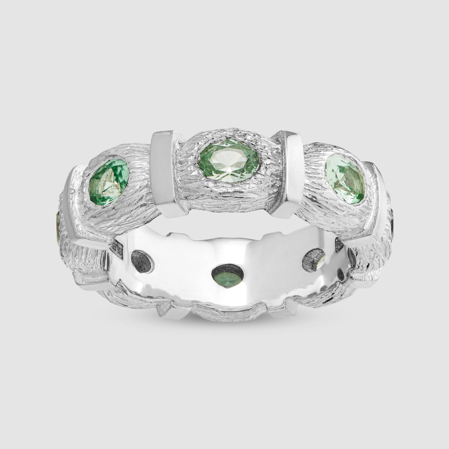 Window Box Eternity - Green - Silver