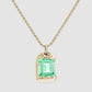 The Rose Pendant - Gold - Green