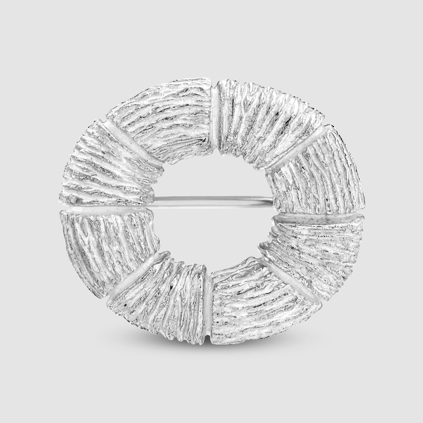Rhubarb Brooch - Silver