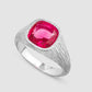 Natures Smile Signet - Pink - Silver