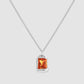 The Rose Pendant - Silver - Orange