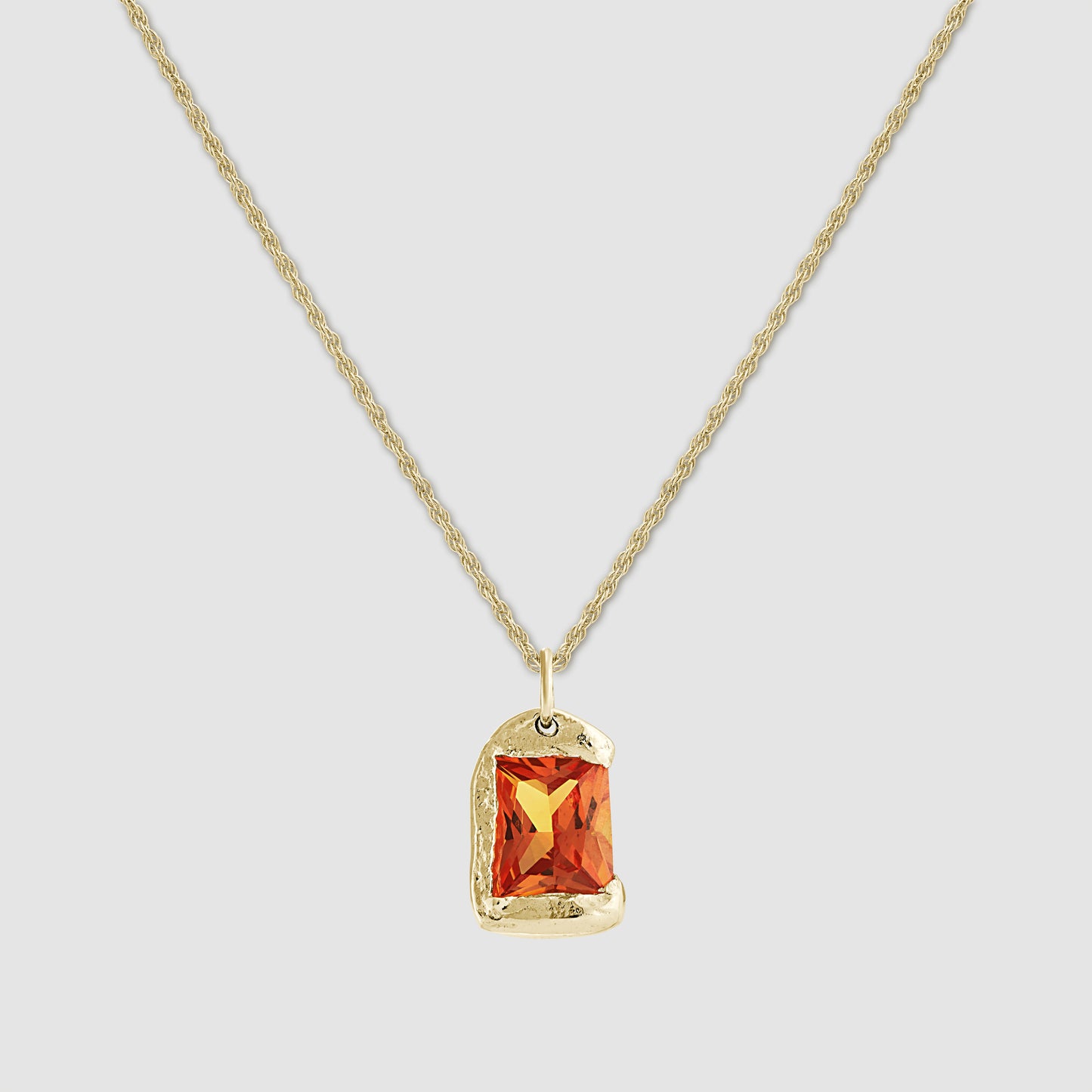The Rose Pendant - Gold - Orange