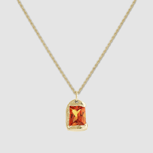 The Rose Pendant - Gold - Orange