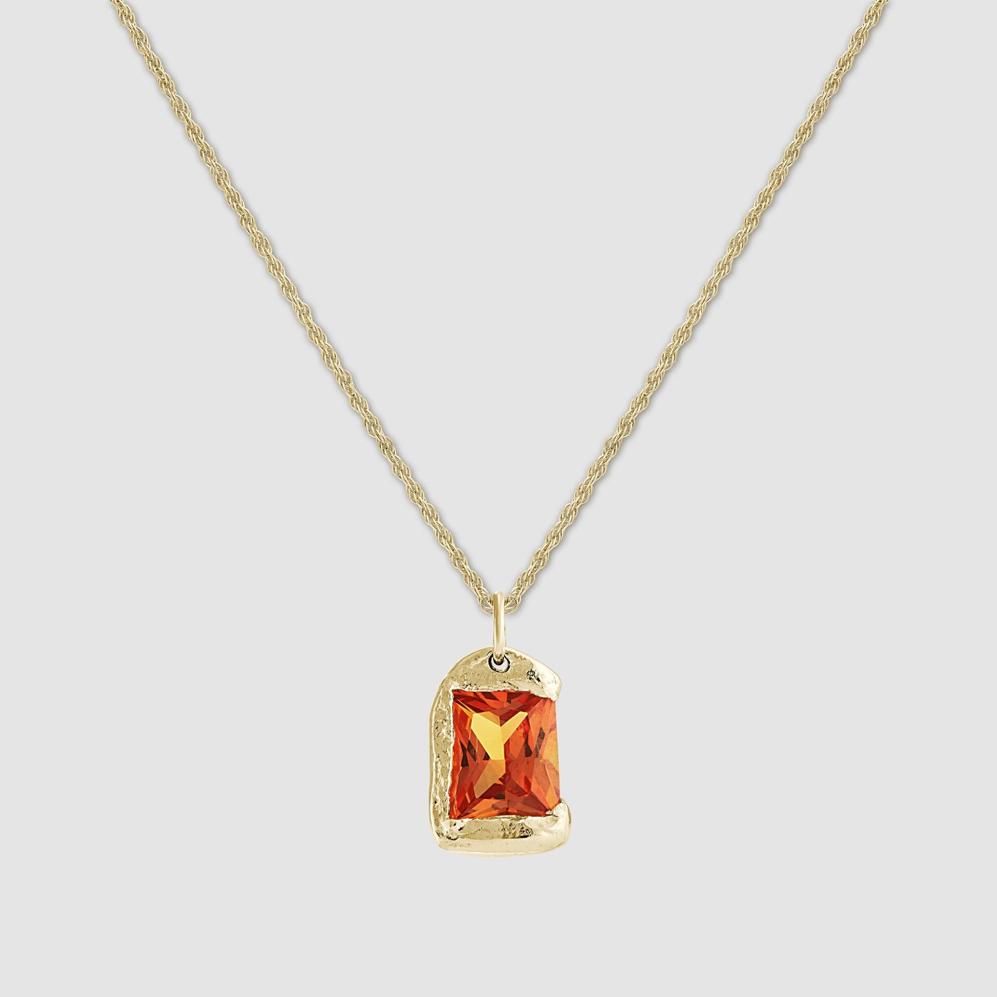 The Rose Pendant - Gold - Orange