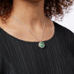 The Burnham Pendant - Green - Silver