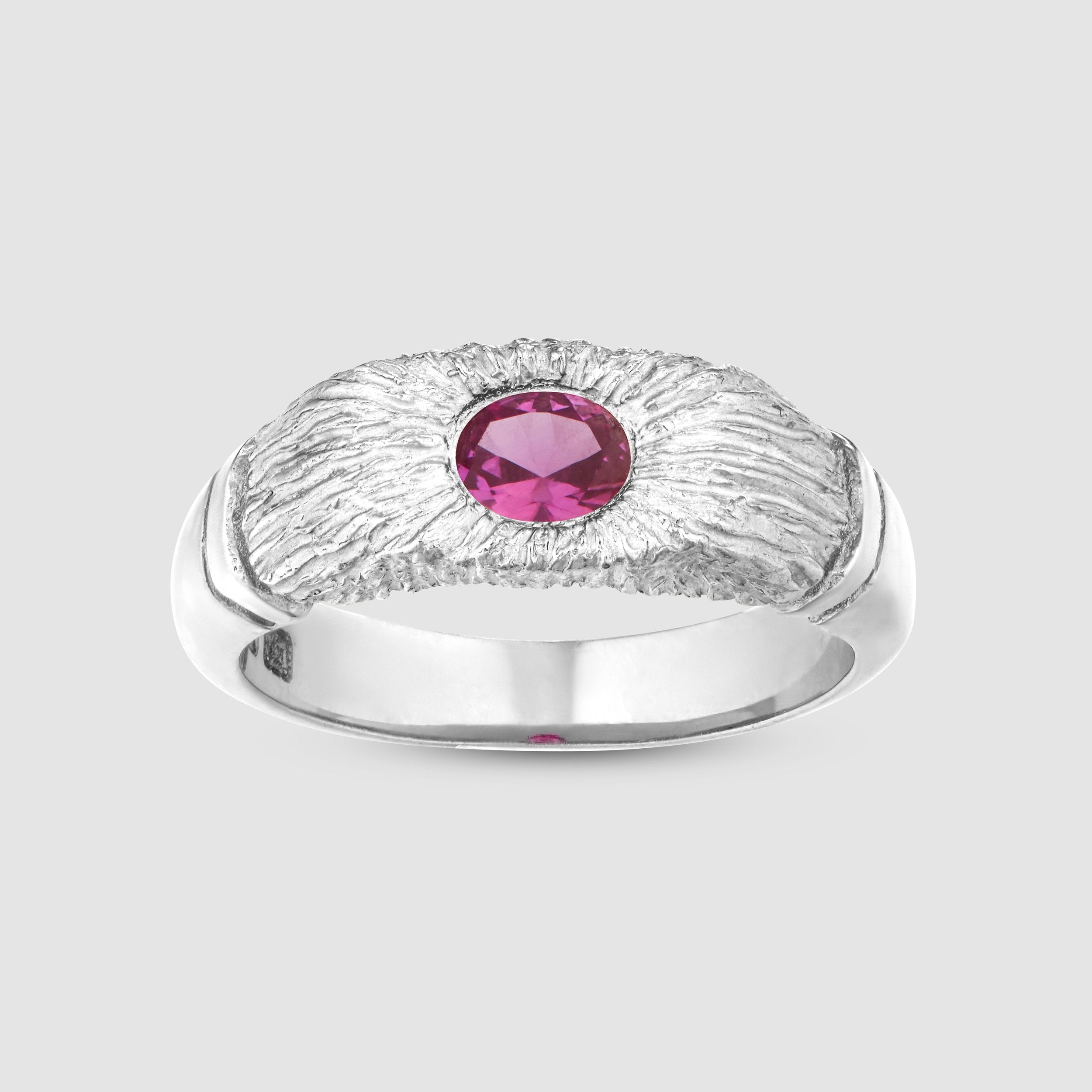 Hand Me Down Ring Pink Silver BLEUE BURNHAM