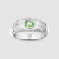 Hand Me Down Ring - Green - Silver