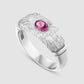 Hand Me Down Ring - Pink - Silver