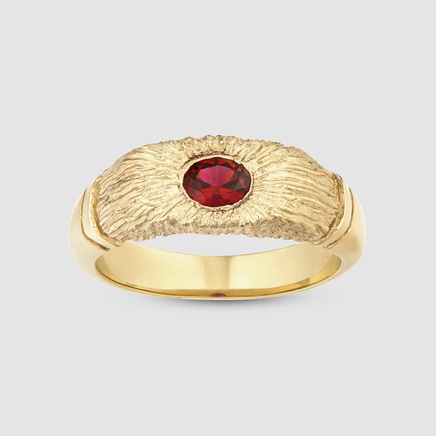 Hand Me Down Ring - Red - Gold