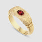 Hand Me Down Ring - Red - Gold