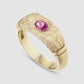 Hand Me Down Ring - Pink - Gold