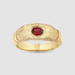 Hand Me Down Ring - Red - Gold