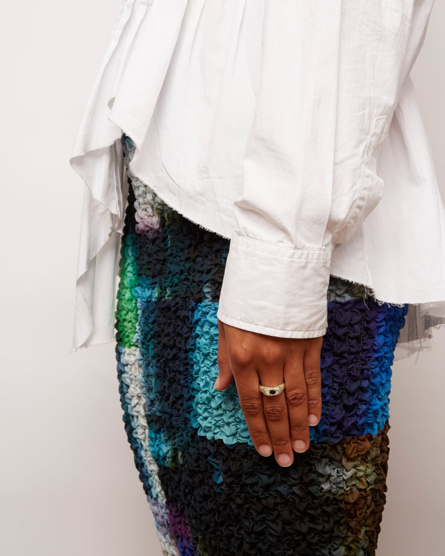 Hand Me Down Ring - Blue - Gold