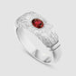 Hand Me Down Ring - Red - Silver