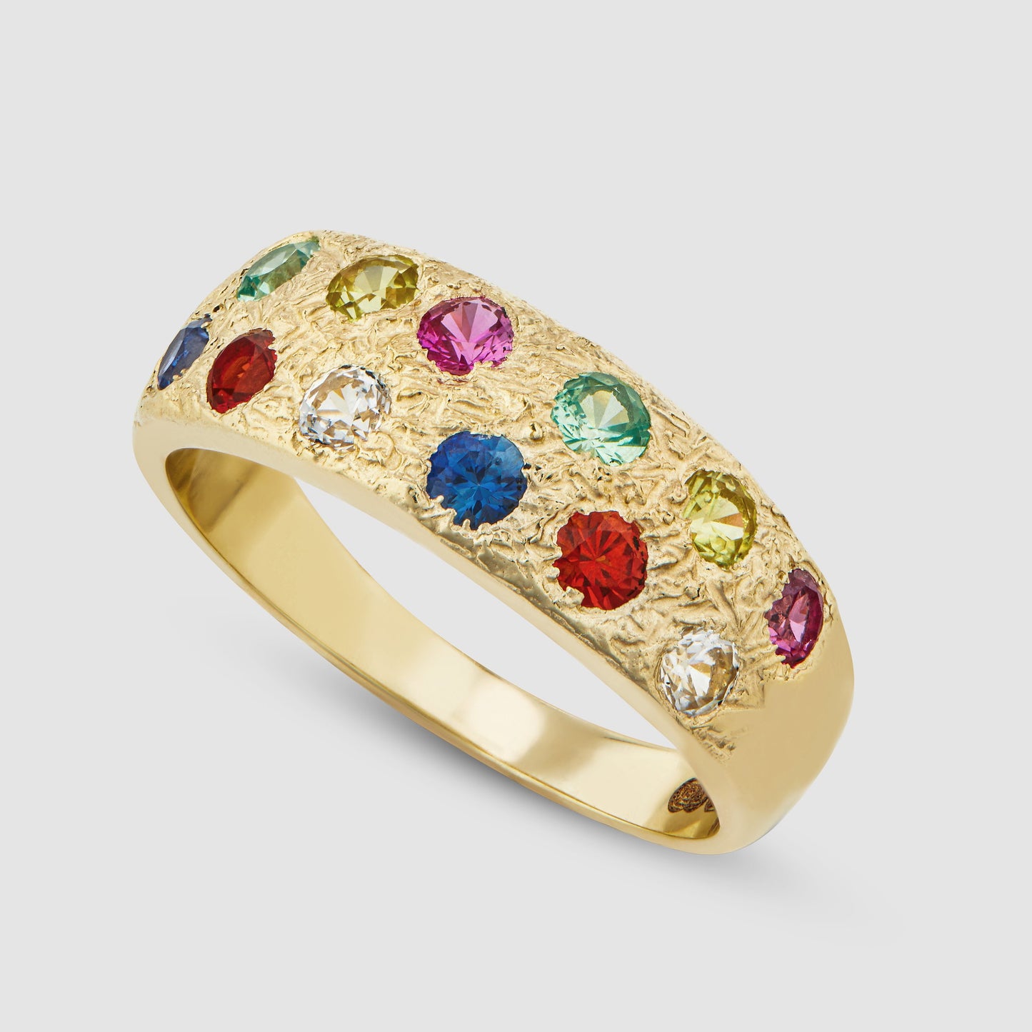 Mini Riviera Ring - Gold - Multi