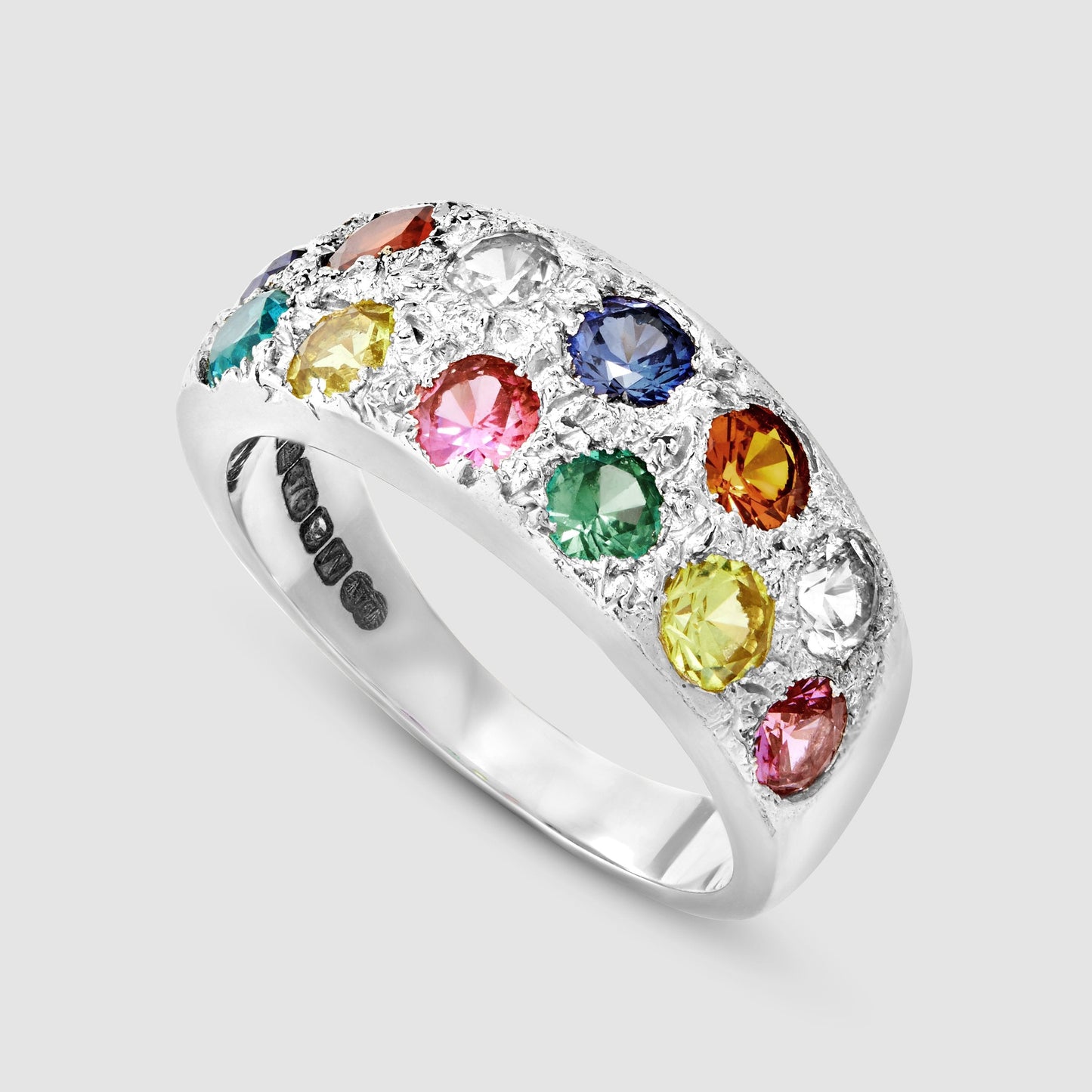 The Riviera Ring - Silver - Multi