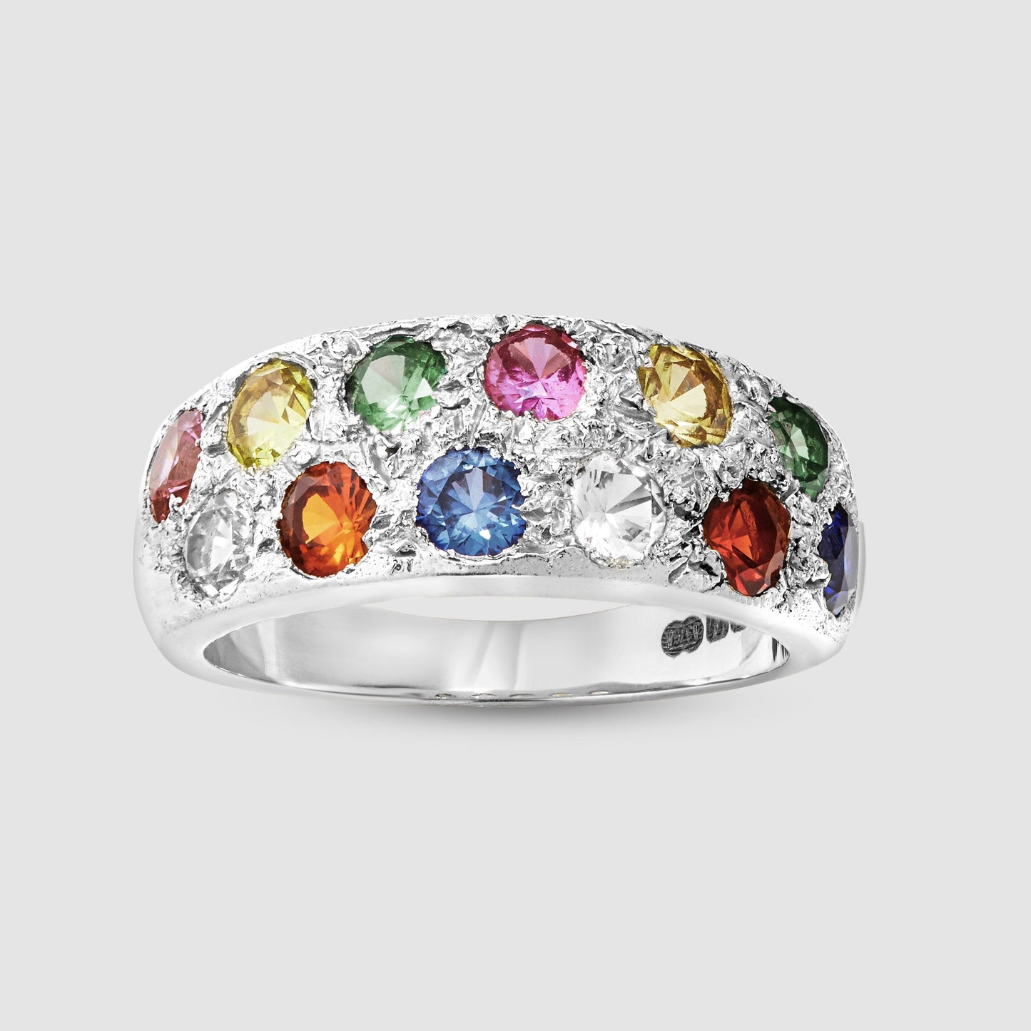 The Riviera Ring - Silver - Multi