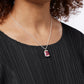 The Rose Pendant - Silver - Pink