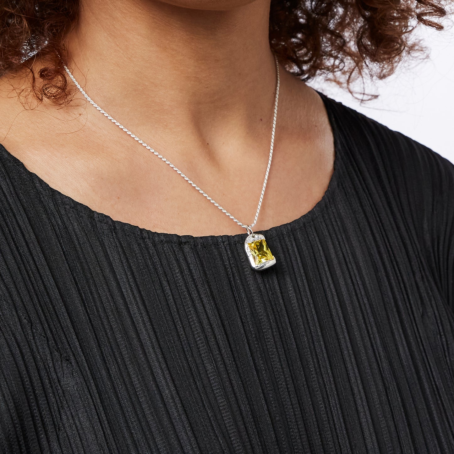 The Rose Pendant - Silver - Yellow