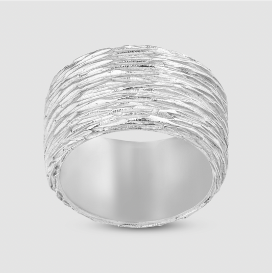 Freshly Cut Lawn Ring - Silver