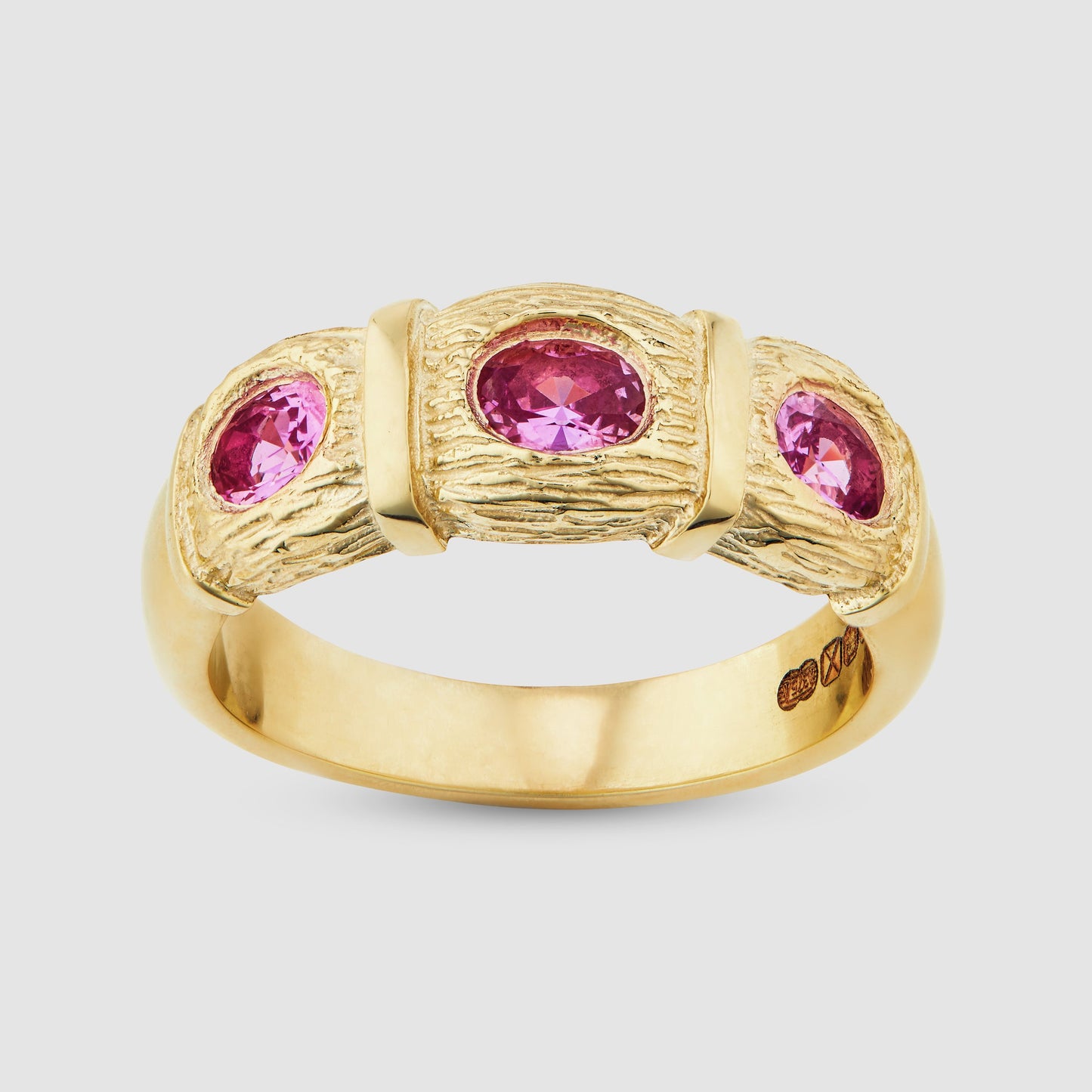 Window Box Ring - Pink - Gold