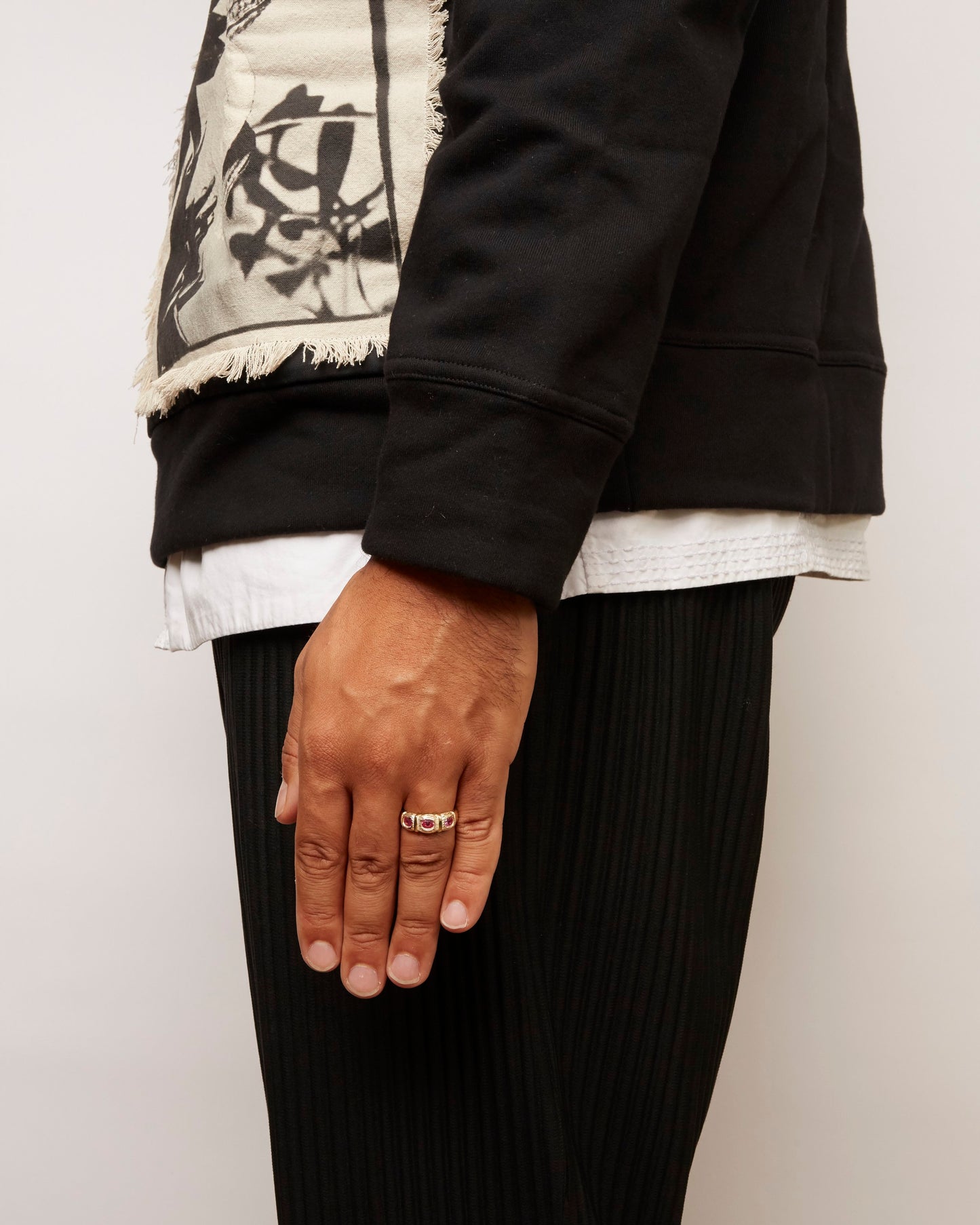 Window Box Ring - Pink - Gold