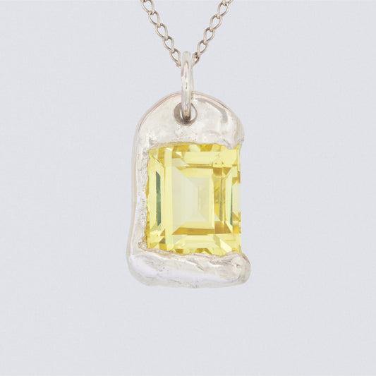 The Rose Pendant - Silver - Yellow