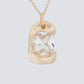 The Rose Pendant - Gold - Clear